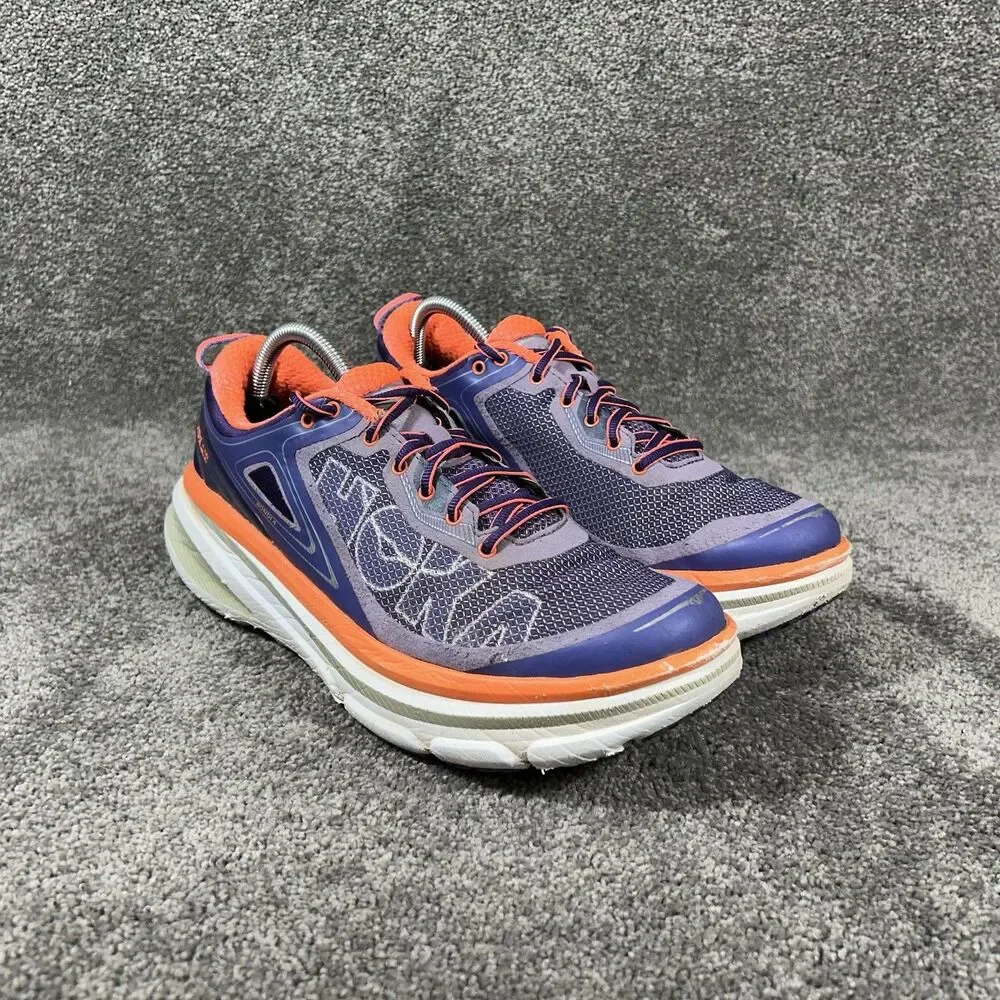 Hoka One One Bondi 4 1007862 CBNCR Women Size 10.5 Purple Running Shoes Used